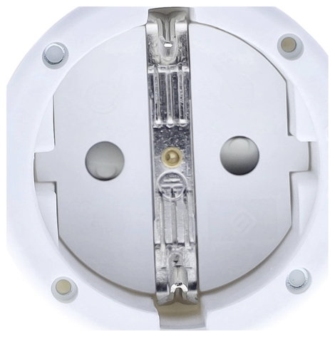 AS Schwabe 62224 Védőérintkezős alj PVC 230 V Fehér 2. kép