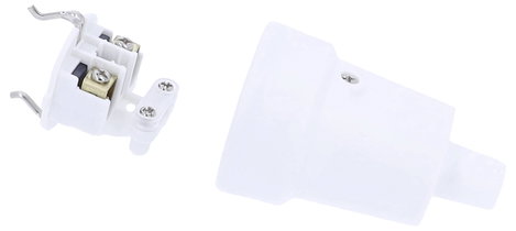 AS Schwabe 62224 Védőérintkezős alj PVC 230 V Fehér 6. kép