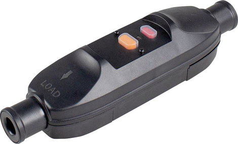 AS Schwabe 45223 Személyvédő köztes dugó 230 V Fekete IP66