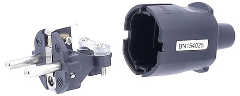 AS Schwabe 62222 Védőérintkezős dugó PVC 230 V Fekete 6. kép