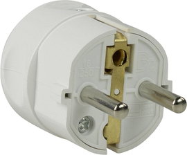 AS Schwabe 45031 Védőérintkezős dugó Műanyag 230 V Fehér IP20