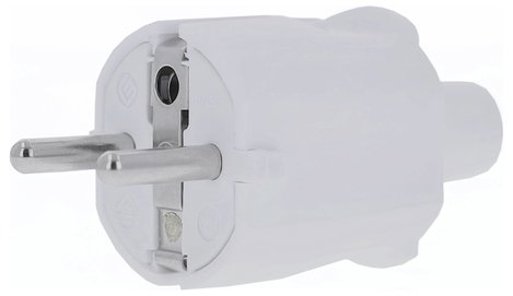 AS Schwabe 62221 Védőérintkezős dugó PVC 230 V Fehér IP20 5. kép