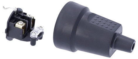 AS Schwabe 62225 Védőérintkezős alj PVC 230 V Fekete IP20 4. kép