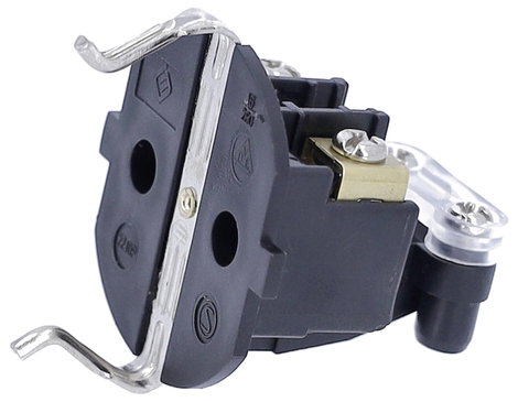 AS Schwabe 62225 Védőérintkezős alj PVC 230 V Fekete IP20 5. kép