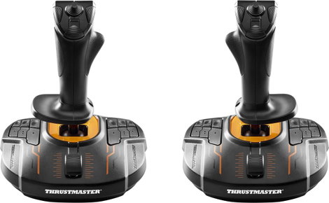Thrustmaster T.16000M Space Sim Duo Stick Repülésszimulátor joystick PC Fekete, Narancs 2. kép
