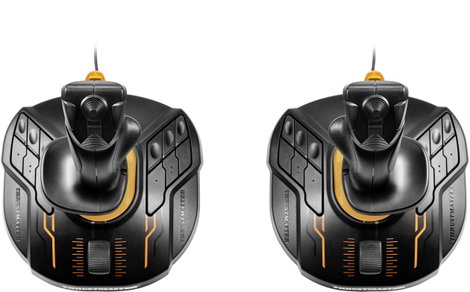 Thrustmaster T.16000M Space Sim Duo Stick Repülésszimulátor joystick PC Fekete, Narancs 3. kép