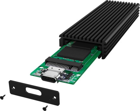 ICY BOX 60482 M.2 merevlemez ház M.2 PCIe NVMe SSD USB-C® USB 3.2 (Gen 2) 4. kép
