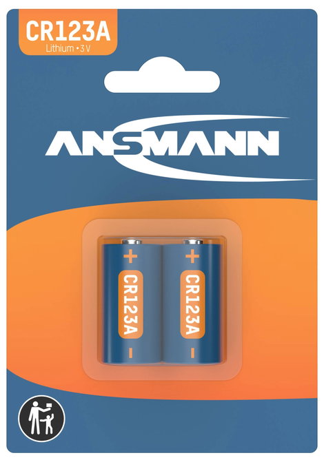 Ansmann CR17335 CR-123A Fotóelem Lítium 1375 mAh 3 V 2 db 2. kép