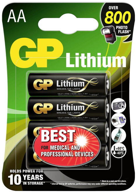 GP Batteries GP15LF562C4 Ceruzaelem Lítium 1.5 V 4 db 6. kép