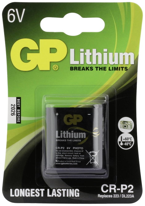 GP Batteries GPCRP2STD093C1 CR-P 2 Fotóelem Lítium 6 V 1 db 6. kép