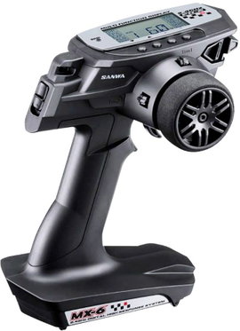 SANWA MX-6 Dry Pisztolymarkolatos távirányító 2,4 GHz Csatornák: 3 Vevővel