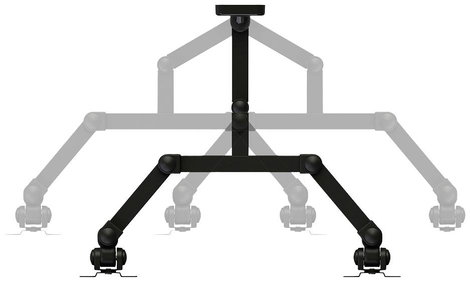 Neomounts FPMA-W960D 1 részes Monitor fali tartó 25,4 cm (10) - 68,6 cm (27) Dönthető, Csuklóval moz 3. kép