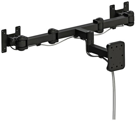 Neomounts FPMA-W960D 1 részes Monitor fali tartó 25,4 cm (10) - 68,6 cm (27) Dönthető, Csuklóval moz 5. kép