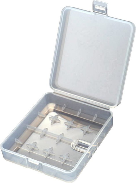 Soshine SBC-017 Elemtartó doboz Cellaszám: 4 18650 (H x Sz x Ma) 84 x 74 x 23 mm