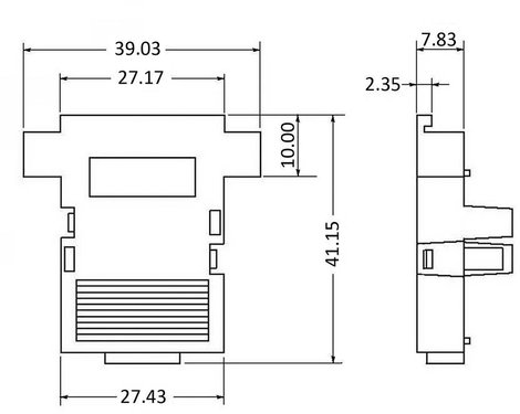 econ connect PH15DT D-SUB ház Pólusszám: 15 ABS 180 ° Fekete 1 db 2. kép