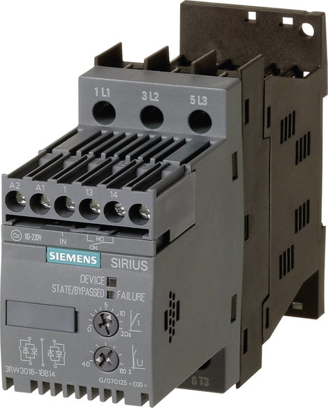 SIEMENS Csendes indító 3RW3018 7,5KW