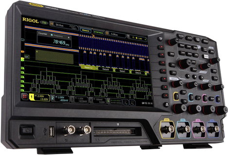 Digitális oszcilloszkóp 70 MHz 8 GSa/mp 200 Mpts 8 bit, Rigol MSO5074 4. kép