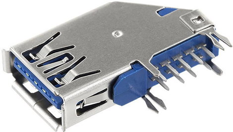 USB csatlakozó Alj, beépíthető függőlegesen szögben U3BU1AVW econ connect Tartalom: 1 db