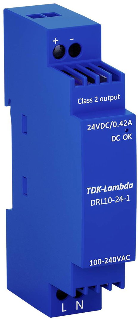 TDK-Lambda DRL10-24-1 Kalapsínes tápegység 24 V 0.42 A 10 W Tartalom, tartalmi egységek rendelésenké