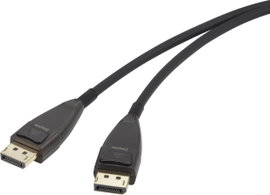 Renkforce Kijelző csatlakozó Csatlakozókábel DisplayPort dugó, DisplayPort dugó 20.00 m Fekete RF-37