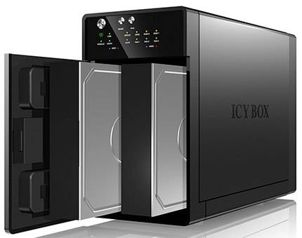 ICY BOX 20621 8,9 cm-es (3,5) merevlemez keret 3.5 coll USB 3.2 (1. generáció) (USB 3.0), eSATA 3. kép