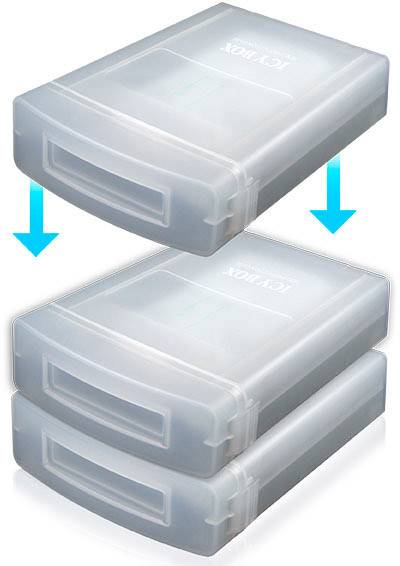 ICY BOX IB-AC602A 8,9 cm-es (3,5) merevlemez tároló doboz 3. kép