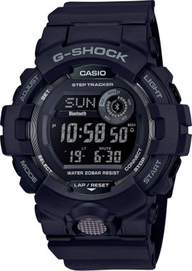 Casio Elektronikus Karóra GBD-800-1BER (H x Sz x Ma) 15.5 x 48.6 x 54.1 mm Fekete Ház anyaga=Műgyant