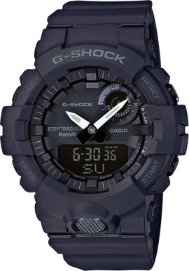 Casio Kvarc Karóra GBA-800-1AER (H x Sz x Ma) 54.1 x 48.6 x 15.5 mm Fekete Ház anyaga=Műgyanta Anyag