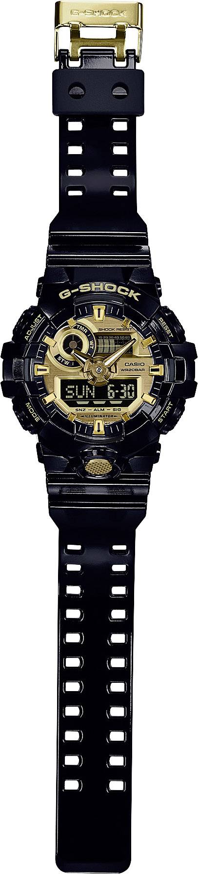 Casio Kvarc Karóra GA-710GB-1AER (H x Sz x Ma) 57.5 x 53.4 x 18.4 mm Fekete Ház anyaga=Műgyanta Anya