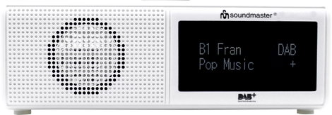 soundmaster UR8350WE Rádiós ébresztőóra DAB+, URH AUX, USB Fehér 2. kép