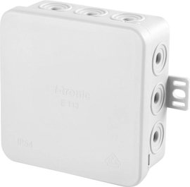F-Tronic 7340038 Leágaztató doboz (H x Sz x Ma) 85 x 85 x 40 mm Élénk szürke IP54 10 db