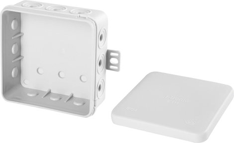 F-Tronic 7340038 Leágaztató doboz (H x Sz x Ma) 85 x 85 x 40 mm Élénk szürke IP54 10 db 2. kép