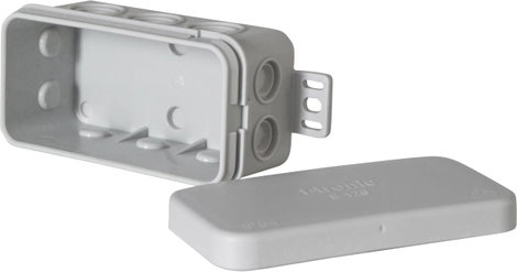 F-Tronic 7340141 Leágaztató doboz (H x Sz x Ma) 75 x 37 x 40 mm Élénk szürke IP54 10 db