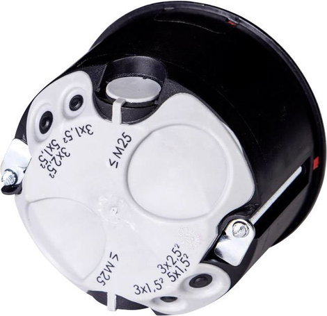 F-Tronic 7500042 Villanyszerelő doboz szélálló, halogénmentes (Ø x Mé) 68 mm x 50 mm 10 db 2. kép