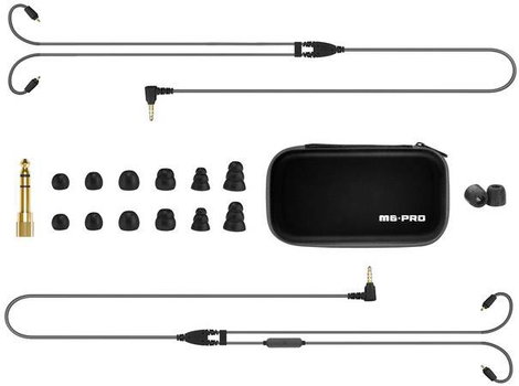 MEE audio M6 PRO In Ear fejhallgató Vezetékes Fekete Headset, Izzadásálló 3. kép