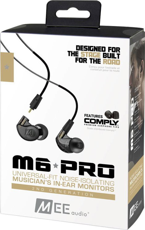 MEE audio M6 PRO In Ear fejhallgató Vezetékes Fekete Headset, Izzadásálló 7. kép