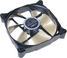 NoiseBlocker M12-PS Számítógépház ventilátor Fekete, Szürke (Sz x Ma x Mé) 120 x 120 x 25 mm