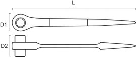 Bahco SC2RM-19-22 Állvány racsnis 19 és 22 mm