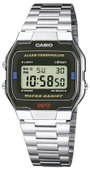 Casio Kronográf Karóra A163WA-1QES (H x Sz x Ma) 36.8 x 33 x 9.1 mm Ezüst Ház anyaga=Nemesacél Anyag bélyegkép