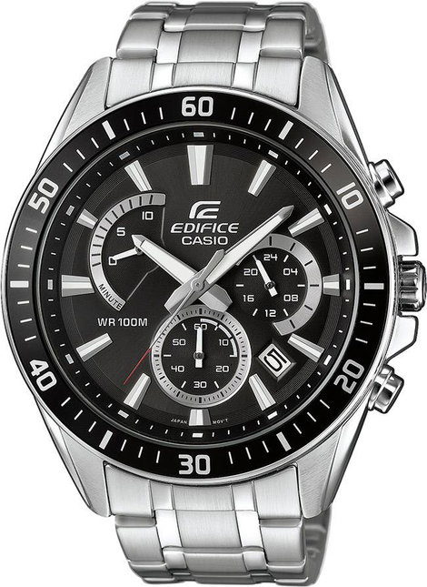 Casio Kronográf Karóra EFR-552D-1AVUEF (H x Sz x Ma) 53 x 47 x 12.3 mm Ezüst Ház anyaga=Nemesacél An