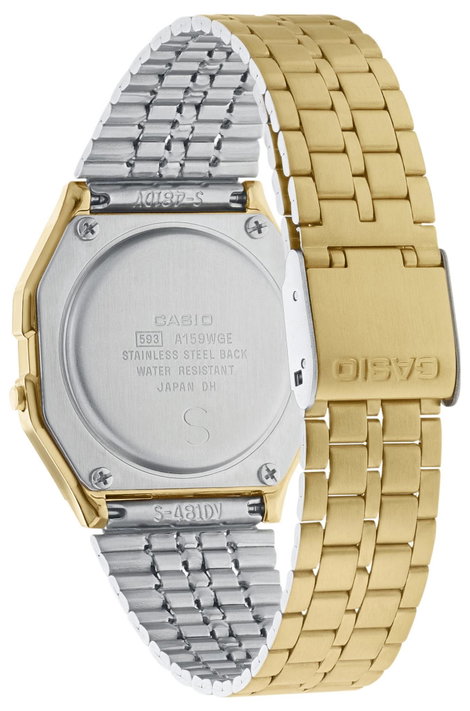 Casio Kvarc Karóra A159WGEA-1EF (H x Sz x Ma) 36.8 x 32.2 x 8.2 mm Arany Ház anyaga=Műgyanta Anyag ( 2. kép