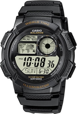 Casio Kvarc Karóra AE-1000W-1AVEF (H x Sz x Ma) 48.1 x 43.7 x 13.7 mm Fekete Ház anyaga=Műgyanta Any