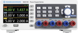 Rohde & Schwarz NGE103B Labortápegység, szabályozható 0 - 32 V/DC 0 - 3 A 100 W USB OVP, Távirányíth