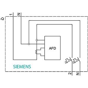 Siemens 5SV60167KK16 Tűzvédelmi kapcsoló Biztosíték méret = 1 2 pólusú 16 A 230 V 1 db 2. kép