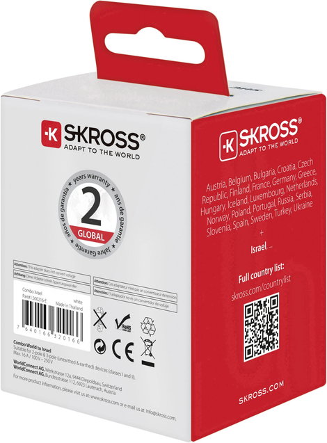 Skross 1.500216-E Úti adapter CO W to ISR 9. kép