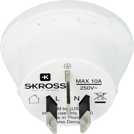 Skross 1.500222-E Úti adapter CA W to AUS/CHINA 4. kép