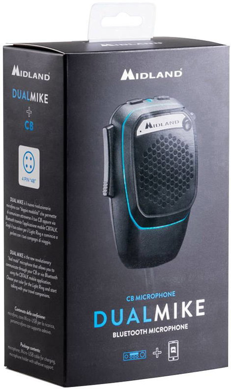 Mikrofon Midland Dual Mike 6 Pin C1283.02 3. kép
