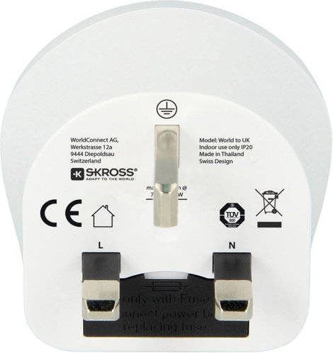 Skross 1.500225-E Úti adapter CA W to UK (BS) 3. kép