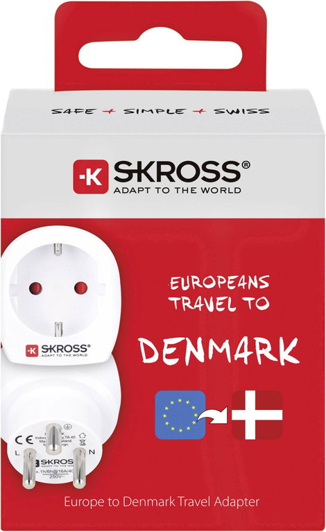 Skross 1.500232-E Úti adapter CA EU to DEN 5. kép