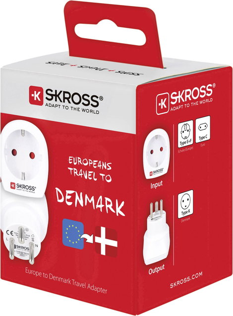Skross 1.500232-E Úti adapter CA EU to DEN 7. kép